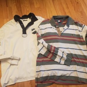 Tommy Hilfiger etc. Long sleeve collared shirts, men's